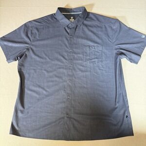 New KUHL Mens XXL Persuadr Short Sleeve Performance Shirt MSRP $79 Gray NWOT